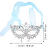 LUOZZY Masquerade Mask, Women Lace Masquerade Mask Cosplay Halloween Mardi Gras Costumes Party Ball Prom Mask, White view 2