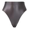 Hedmy Women's Spandex Metallic Booty Shorts Shiny Swimsuit Bottoms High Cut Dance Briefs Underwear Gray Medium view 4