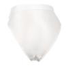 YONGHS Womens Oil Glossy High Waist Booty Shorts Hot Pants High Cut Briefs Shiny Rave Dance Bottoms White Large view 1