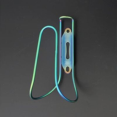 Dongng Cage Holder, Water Bottle Holder Titanium Alloy Bike Water Bottle Cage Light Bicycle Water Bottle Holder Road Mountain Bike Cup Holder Accessories Outdoor Essentials