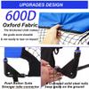Soccer Goal Net for Kids & Adults,Pop Up 4FT Soccer Goal with 210D Oxford & 8 Field Marker Cones &Extra Stakes,Birthday Gift & Fun for Backyard and Soccer Training view 4