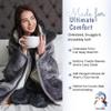 Penguin Wearable Hooded Blanket - Warm & Cozy Oversized Blanket Hoodie with Hand Gloves- Soft Plush Premium Sherpa and Flannel Fleece Hoodie Blanket - Penguin Gifts for Women Adults and Kids view 4