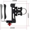 Dongng Bike Water Bottle Holder Portable Aluminum Alloy Bicycle Kettle Mount Bike Water Bottle Holder 360 Degree Rotation Outdoor Cycling Equipment Accessories (Black) view 2