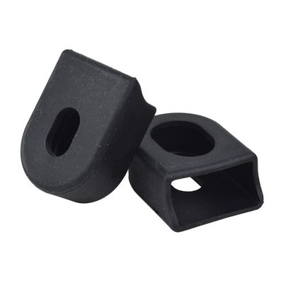 AKOAK 1 Pair Crank Protector, Silicone Mountain Bike Universal Crank Arm Protector, Bike Accessories (Black)