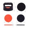 Air Hockey Pushers and Air Hockey Pucks, 2 PCS Black Striker with 3 PCS Red Puck, 3 PCS Black Puck view 3