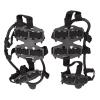 24 Teeth Climbing Crampons, High Hardness 1 Pair Snow Ice Cleats Crampons Good Grip with Storage Bag for Hiking for Outdoor(Black, M) view 1