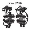 24 Teeth Climbing Crampons, High Hardness 1 Pair Snow Ice Cleats Crampons Good Grip with Storage Bag for Hiking for Outdoor(Black, M) view 4