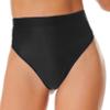 Lejafay Women's High-Waist Short Stretchy Nylon Rave Booty Dance Shorts Costume Party Hot Pants Black Medium view 1