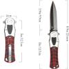 Eafengrow EF970 Folding Knife D2 Steel Blade G10 Handle EDC Tool Knife for Working Camping Hiking (Black) view 2