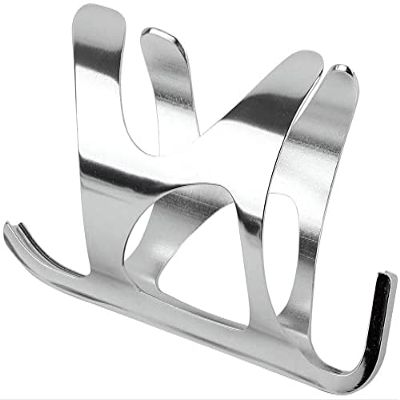 Dongng Water Bottle Cages Holder, Lightweight Aluminum Bike Water Bottle Cages Brackets for Mountain, Road, Folding Bike Outdoor Essentials (Color : Silver)