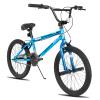 JOYSTAR Gemsbok 20" Kids BMX Bike for Boys Girls Ages 7-12, Freestyle Children's Bicycle with Dual Hand Brakes and 20 Inch Wheels Blue view 1