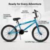 JOYSTAR Gemsbok 20" Kids BMX Bike for Boys Girls Ages 7-12, Freestyle Children's Bicycle with Dual Hand Brakes and 20 Inch Wheels Blue view 2