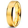 TIGRADE Titanium Rings 4MM 6MM 8MM 10MM Wedding Band in Comfort Fit Matte for Men Women Size 3-15, Gold 6mm, Size 13.5 view 1