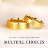 TIGRADE Titanium Rings 4MM 6MM 8MM 10MM Wedding Band in Comfort Fit Matte for Men Women Size 3-15, Gold 6mm, Size 13.5 view 3