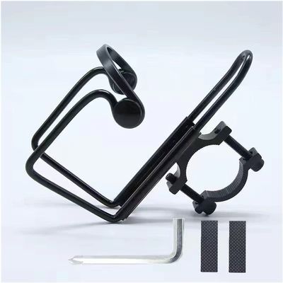 Dongng Bike Water Bottle Holder Universal Purpose Stainless Steel Water Cup Holder Special Cup Holder Bicycle Bottle Holder Outdoor Essentials (Color : Black)