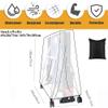 Skyour Table Tennis Table Cover Outdoor Indoor Foldable Ping Pong Table Protector Waterproof Dustproof Folding Table Tennis Table Storage Covers (210D Oxford Fabric) view 2