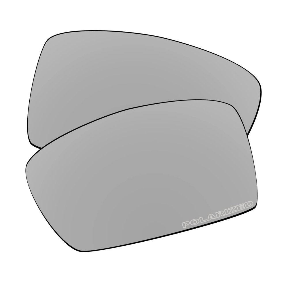 EZReplace Lenses Replacement for Oakley Deviation OO4061 Sunglasses (Polarized Lenses) - Fits Oakley Deviation Frame (Updated Polycarbonate Metal Silver)