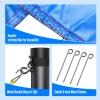 Portable Volleyball Net Set for Backyard, Beach & Outdoor - Regulation Size, Height-Adjustable Poles, PU Volleyball with Pump, Carrying Bag(Blue) view 4