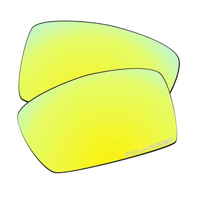 EZReplace Lenses Replacement for Oakley Crankshaft OO9239 Sunglasses (Polarized Lenses) - Fits Oakley Crankshaft Frame (Updated Polycarbonate Golden Yellow)