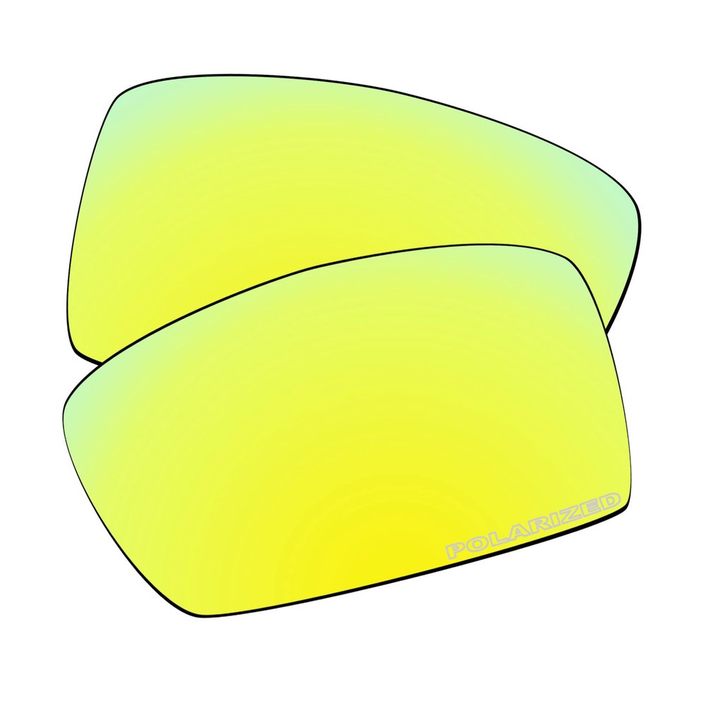 EZReplace Lenses Replacement for Oakley Crankshaft OO9239 Sunglasses (Polarized Lenses) - Fits Oakley Crankshaft Frame (Updated Polycarbonate Golden Yellow)
