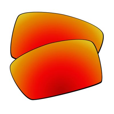 EZReplace Lenses Replacement for Oakley Crankshaft OO9239 Sunglasses (AR Polarized Lenses) - Fits Oakley Crankshaft Frame (Updated Polycarbonate AR Coated Fire Red)