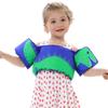 Double Couple Toddler Swim Vest with Sleeves Cartoon Adjustable Strap Swimming Jacket Pool Floaties for Kids 20-50 Pounds Boys and Girls Child view 1