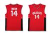 Zac E Troy Bolton East High School Wildcats Retro Basketball Jersey Stitched view 1