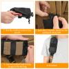 Backpack Shoulder Strap Accessory Pouch, Mini Tactical Molle Bag Multifunctional Military EDC Tool Pockets for Belt, Compact Pouchs for Outdoor Sport Hunting, Doesn't fit Cell Phones(Black) view 4