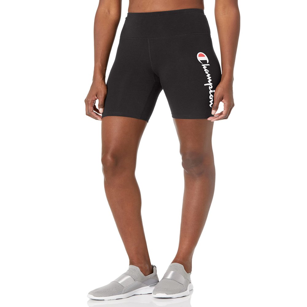 Champion womens 7" Everday Bike Shorts, Black-550761, X-Small US