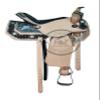 Y&Z- Ride With Time Premium Leather Western Barrel Racing Trail Equestrian Pony & Adult Horse Saddle, Size 10 to 18 inches Seat Available (12" Inches, Blue) view 2