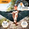 Foxelli Camping Hammock  Ultralight Hammock for Backpacking, Hiking, Festivals, Travel - Easy Setup with Tree-Friendly Ropes & Steel Carabiners, Heavy Duty Parachute Nylon view 3