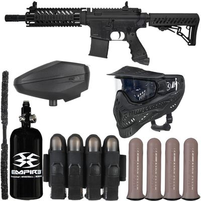 Action Village Tippmann TMC Rivalry Paintball Gun Package Kit (Black/Black)
