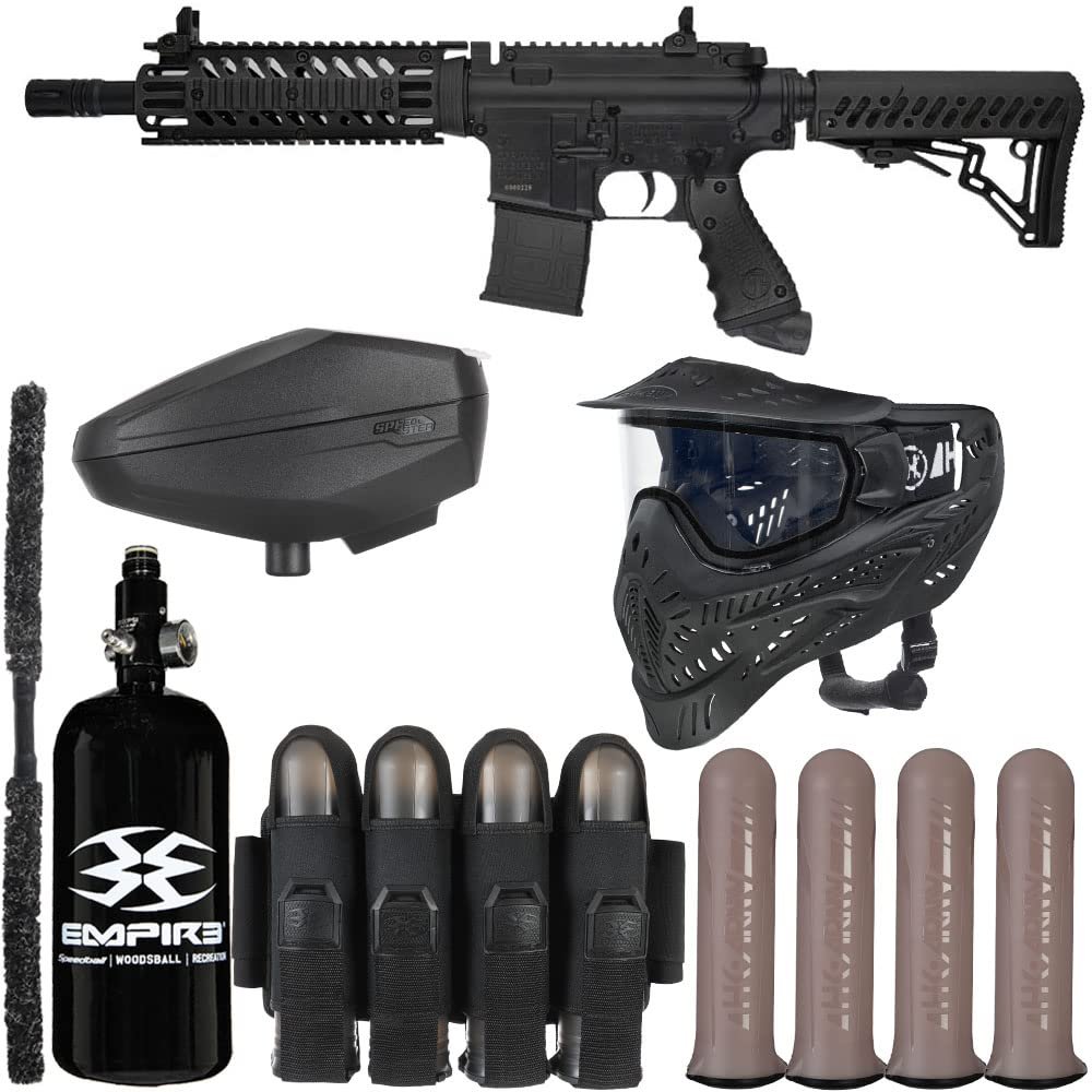 Action Village Tippmann TMC Rivalry Paintball Gun Package Kit (Black/Black)