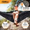 Foxelli Camping Hammock  Ultralight Hammock for Backpacking, Hiking, Festivals, Travel - Easy Setup with Tree-Friendly Ropes & Steel Carabiners, Heavy Duty Parachute Nylon view 3