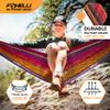 Foxelli Camping Hammock  Ultralight Hammock for Backpacking, Hiking, Festivals, Travel - Easy Setup with Tree-Friendly Ropes & Steel Carabiners, Heavy Duty Parachute Nylon view 3