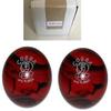 BuyBocceBalls - EPCO Duckpin Bowling Balls - (4 3/4 inch- 3lbs. 10oz.) - Pack of 2 - Cobra Pro Rubber - Red & Black - Made in USA view 1