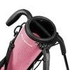 Orlimar Pitch n Putt Lightweight Sunday Golf Bag with Stand, Ultra-Light Carry Design, Two-Way Divider Top, Shoulder Strap, Compact Carry Golf Bag for Women, Plaid Poly Blush Pink view 2
