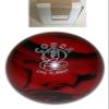 BuyBocceBalls - EPCO Duckpin Bowling Balls - (4 3/4 inch- 3lbs. 10oz.) - Single - Cobra Pro Rubber - Red & Black - Made in USA view 1