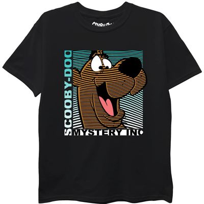 Scooby Doo boys Scooby Doo Mystery Inc Short Sleeve Tee T Shirt, Black, 7 US