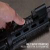 Monstrum Picatinny Weapon Light Pressure Switch Cable Clips | Black view 2