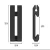 Monstrum Picatinny Weapon Light Pressure Switch Cable Clips | Black view 3