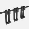 Monstrum Picatinny Weapon Light Pressure Switch Cable Clips | Black view 4