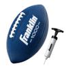 Franklin Sports Youth Pee Wee Kids Footballs- Synthetic Leather Youth Football for Kids - Outdoor All-Weather Balls - Extra Grip Ball - 1 Pack - Blue + White view 1