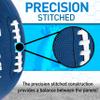 Franklin Sports Youth Pee Wee Kids Footballs- Synthetic Leather Youth Football for Kids - Outdoor All-Weather Balls - Extra Grip Ball - 1 Pack - Blue + White view 4