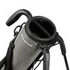 Orlimar Pitch n Putt Lightweight Sunday Golf Bag with Stand, Ultra-Light Carry Design, Two-Way Divider Top, Shoulder Strap, Compact Carry Golf Bag for Men & Women, Plaid Poly Smoke Gray view 2