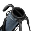 Orlimar Pitch n Putt Lightweight Sunday Golf Bag with Stand, Ultra-Light Carry Design, Two-Way Divider Top, Shoulder Strap, Compact Carry Golf Bag for Men & Women, Plaid Poly Azure Blue view 2
