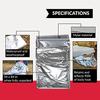 Ever Ready First Aid Mylar Rescue Blanket, Large Silver Thermal Sheet for Emergency and Survival, 54 x 84  5 Count view 2