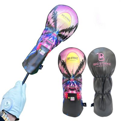 Big Strike Golf Club Cover - Synthetic Leather Headcover - Soft Velvet Lining - Golf Head Covers for Driver - Unique Golf Club Head Covers - Golf Accessories for Men and Woman