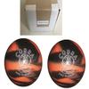 BuyBocceBalls - EPCO Duckpin Bowling Balls - (4 3/4 inch- 3lbs. 10oz.) - Pack of 2 - Cobra Pro Rubber - Orange & Black - Made in USA view 1