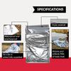 Ever Ready First Aid Mylar Rescue Blanket, Large Silver Thermal Sheet for Emergency and Survival, 54 x 84  10 Count view 2
